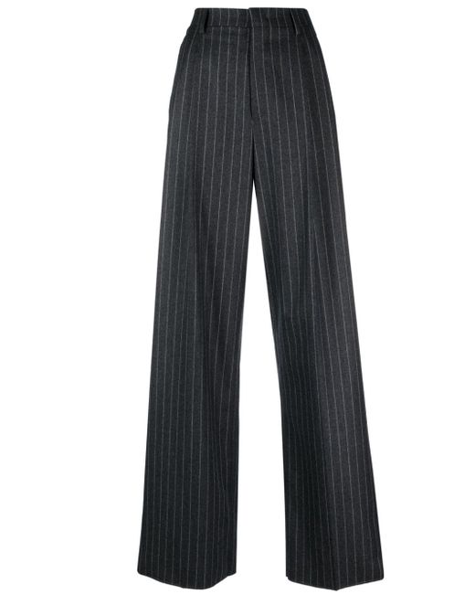 Tagliatore pinstriped wide-leg tailored trousers