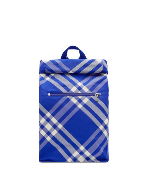 Burberry Roll jacquard checked backpack