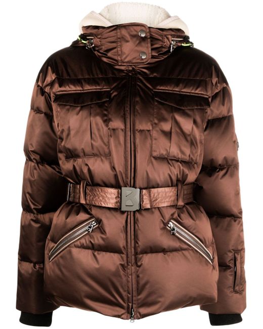 Bogner Adele hooded belted ski jacket