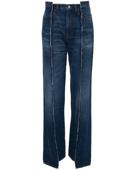 Victoria Beckham asymmetric straight-leg jeans