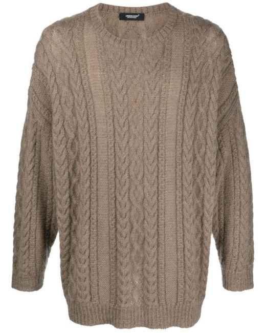 Undercover cable-knit crew-neck jumper