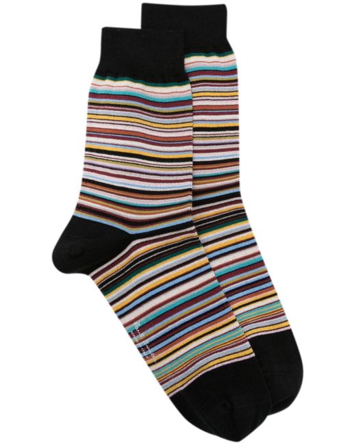 Paul Smith logo-print striped ankle socks