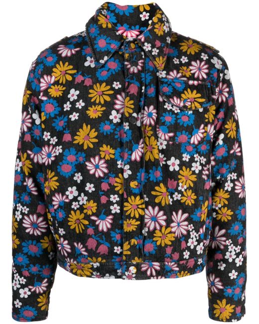Erl floral-print cotton jacket