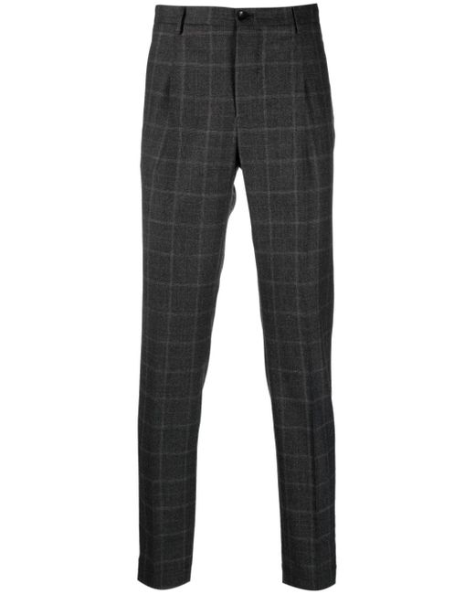 Incotex checkered tailored trousers