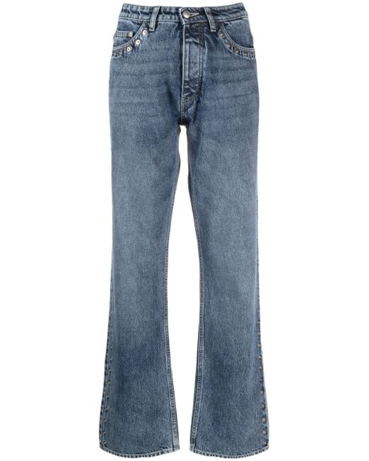 Paloma Wool stud-embellished straight-leg jeans