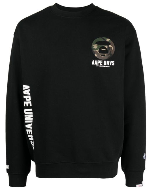 Aape By *A Bathing Ape® logo-print jersey sweatshirt