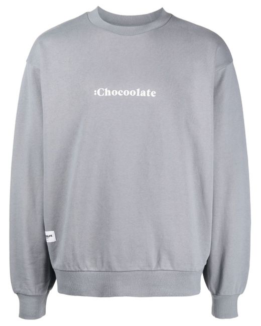Chocoolate logo-print jersey sweatshirt