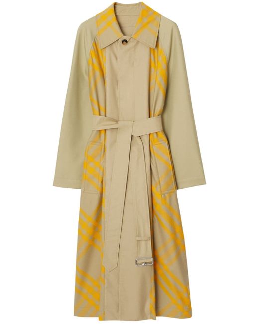 Burberry EDK checked trench coat