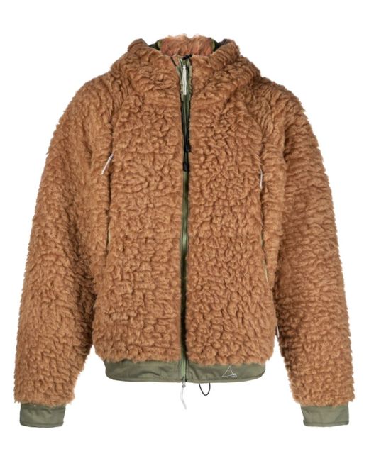 Roa zip-up hooded fleece jacket