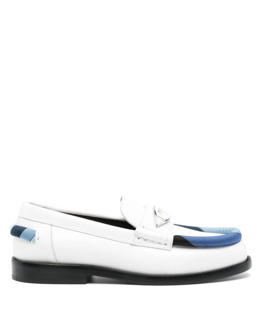 Pucci Luna Iride-print leather loafers