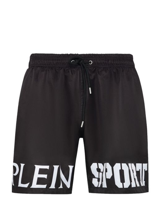 Plein Sport logo-print swimming shorts