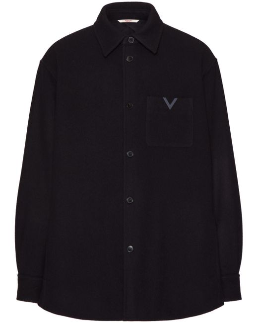 Valentino Garavani V-detail shirt jacket