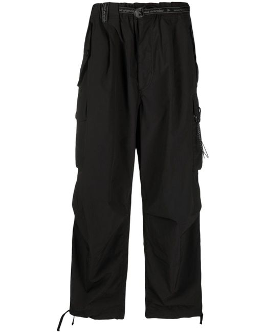 And Wander belted cargo trousers