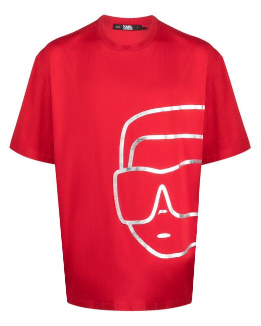 Karl Lagerfeld Ikonik 2.0 logo-print T-shirt