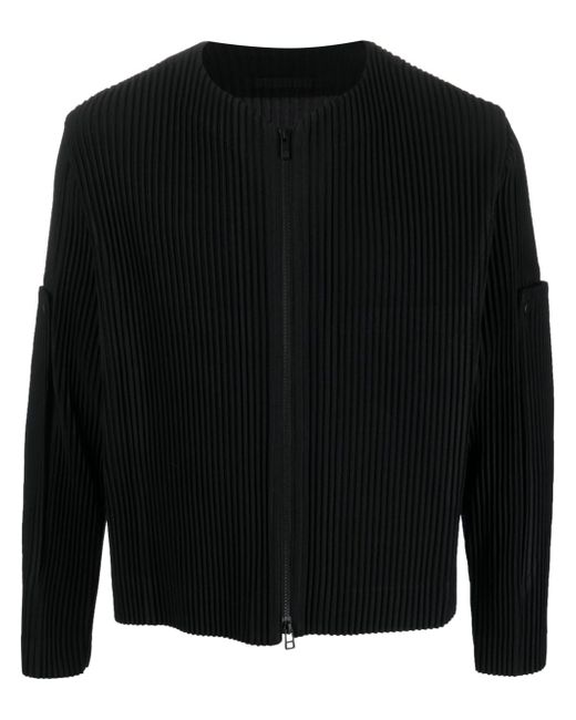 Homme Pliss Issey Miyake Unfold pleated zip-up jacket