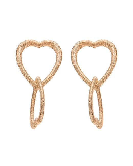 Oscar de la Renta Interlocked Heart earrings