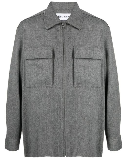 Etudes Communaute flannel shirt jacket