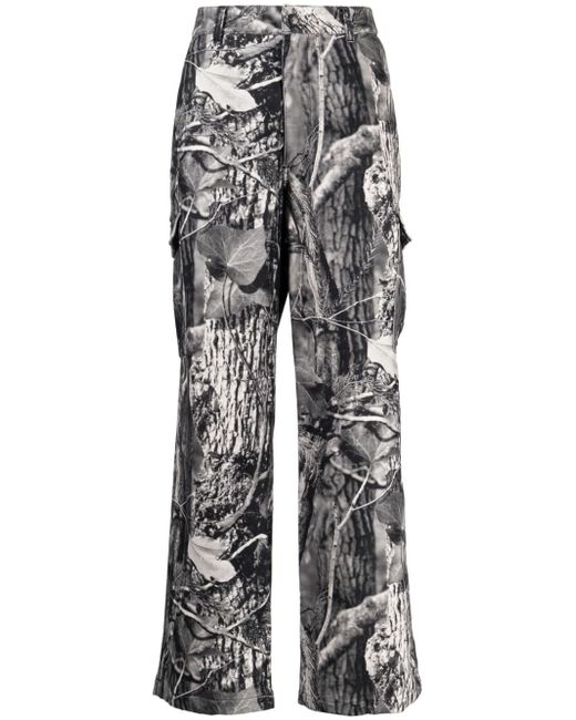 Children of the discordance graphic-print trousers