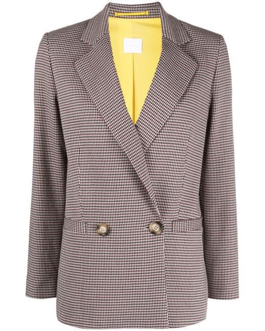 Merci houndstooth-pattern double-breasted blazer