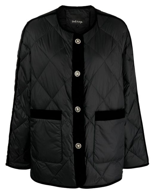 tout a coup diamond-quilted down jacket