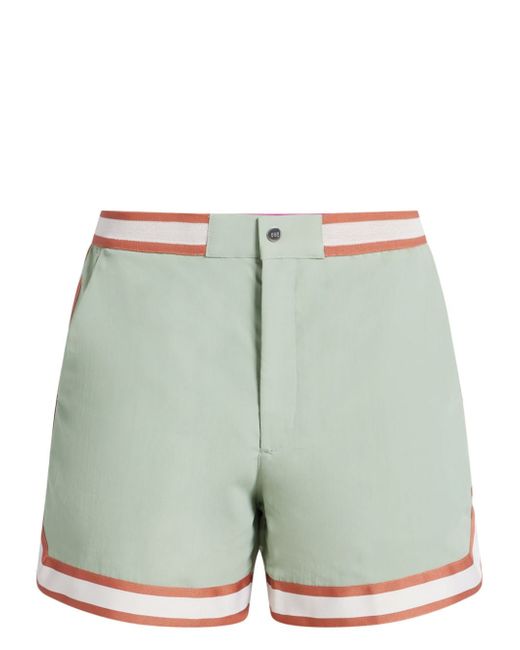 Ché striped-edge swim shorts