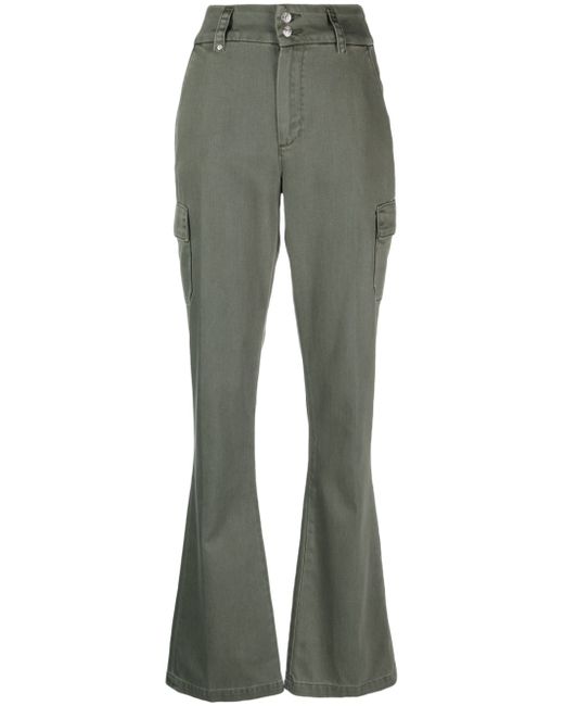 Paige high-waisted flared trousers