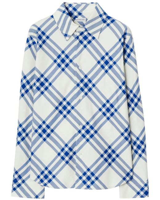Burberry checked flannel shirt