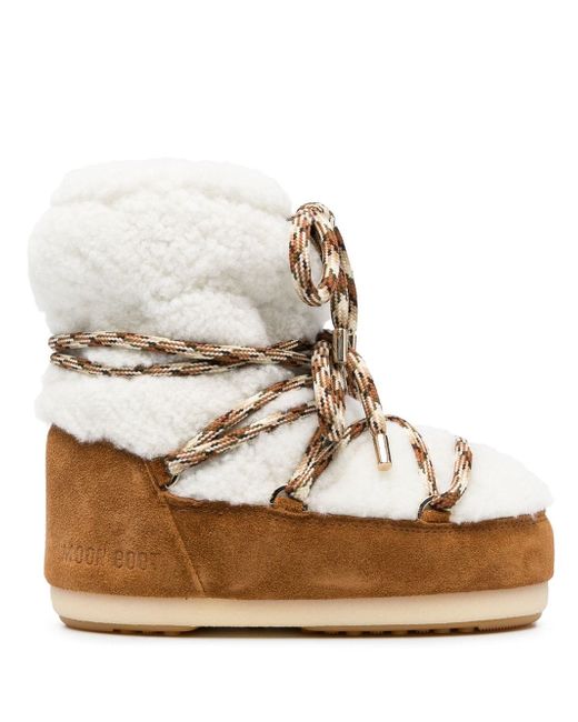 Moon Boot Icon Low shearling boots