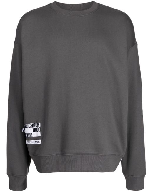 Izzue x Neighborhood slogan-print cotton-blend sweatshirt