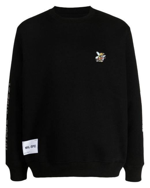 Izzue Bee-patch cotton-blend sweatshirt