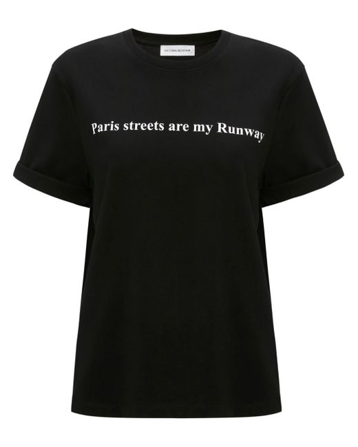 Victoria Beckham slogan-print T-shirt