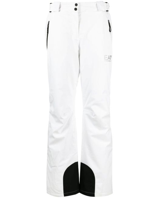 Ea7 logo-print ski trousers