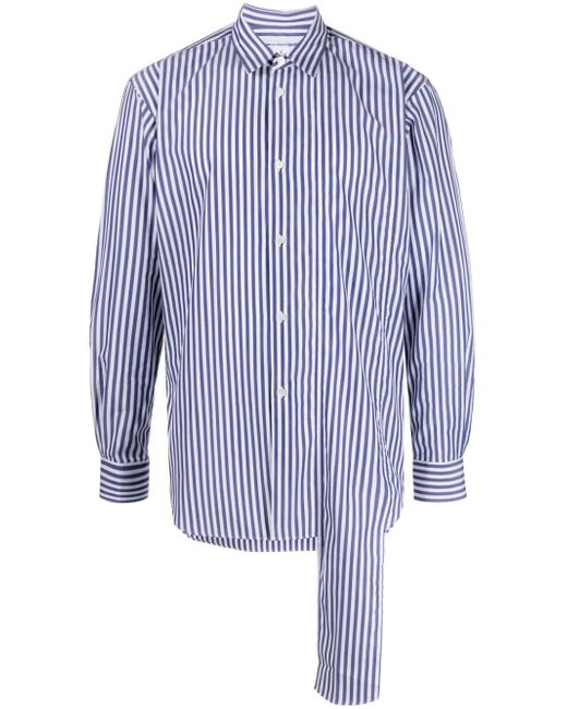 Comme Des Garçons striped layered shirt