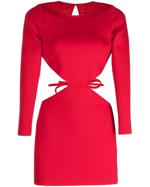Cynthia Rowley cut-out long-sleeved minidress