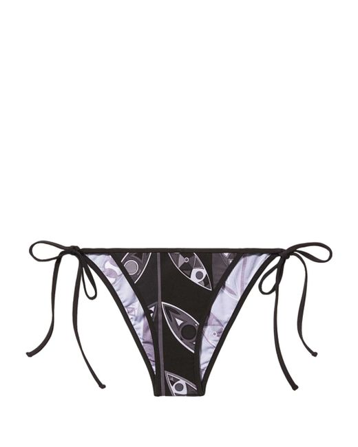 Pucci abstract print tied bikini bottom
