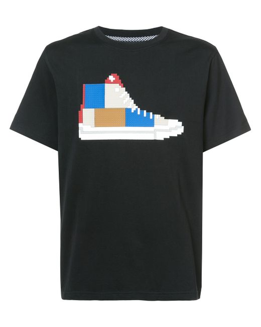Mostly Heard Rarely Seen patchwork sneaker T-shirt