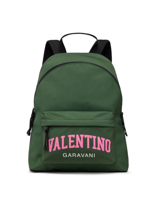 Valentino Garavani logo-print top-handle backpack