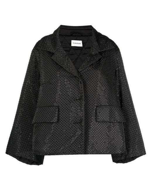 P.A.R.O.S.H. crystal-embellished notched-lapel jacket