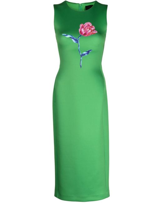 Cynthia Rowley floral-print sleeveless midi dress