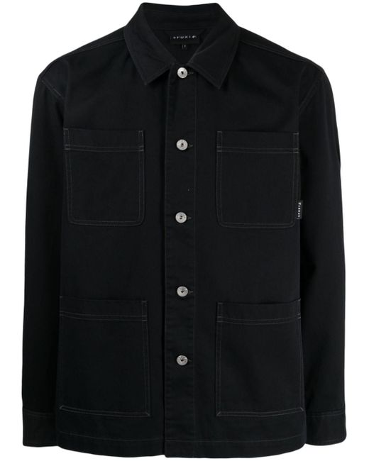 SPORT b. by agnès b. spread-collar shirt jacket