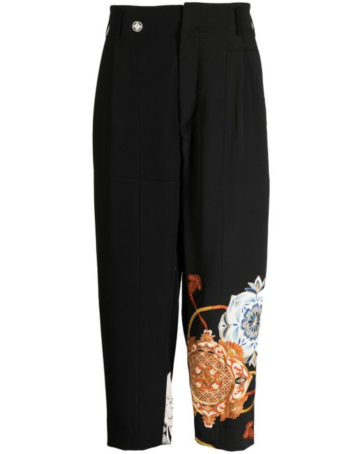 Children of the discordance tapered cropped trousers