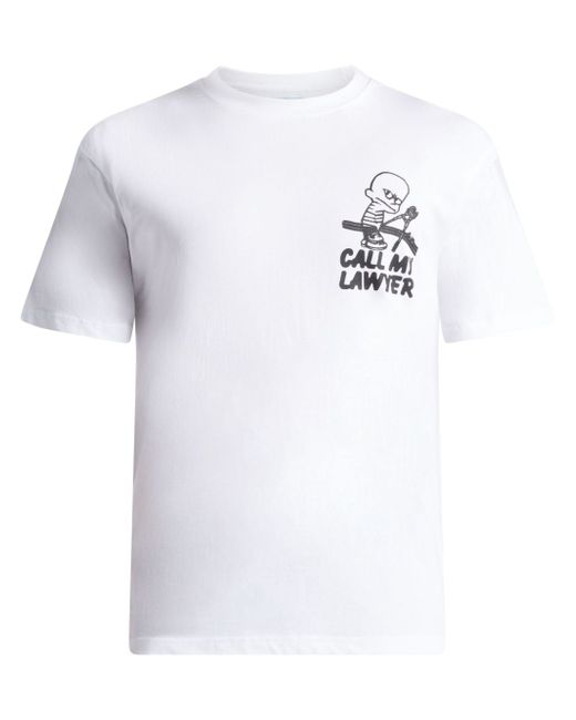 market slogan-print T-shirt