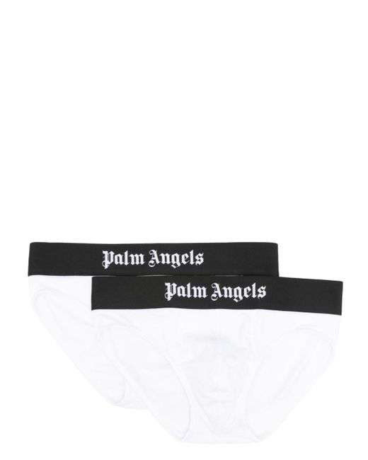 Palm Angels logo-print briefs pack of two