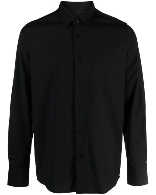 Low Brand twill-weave crepe shirt