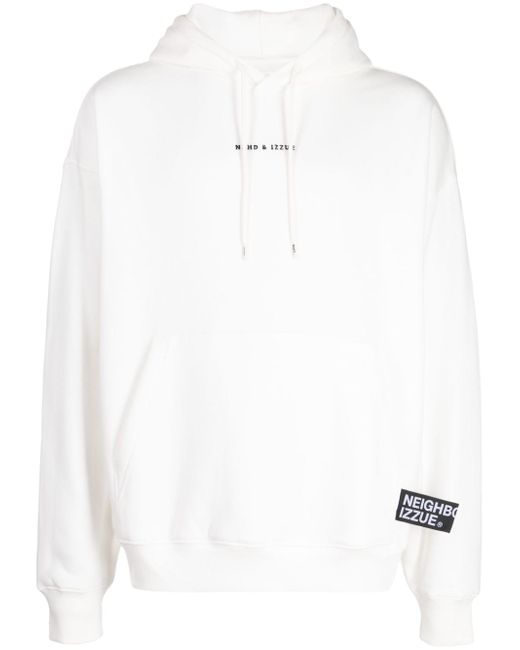 Izzue logo-print drawstring hoodie