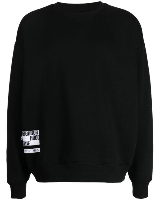 Izzue x Neighborhood logo-patches cotton-blend sweatshirt
