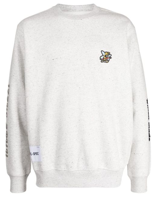 Izzue bee-patch cotton-blend sweatshirt