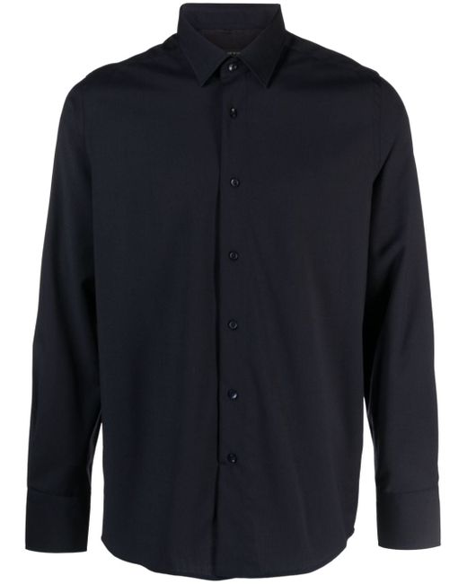 Low Brand twill-weave crepe shirt