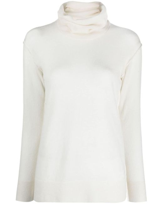 Malo roll-neck fine-knitted jumper