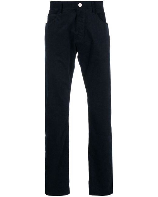 Giorgio Armani mid-rise cotton straight jeans